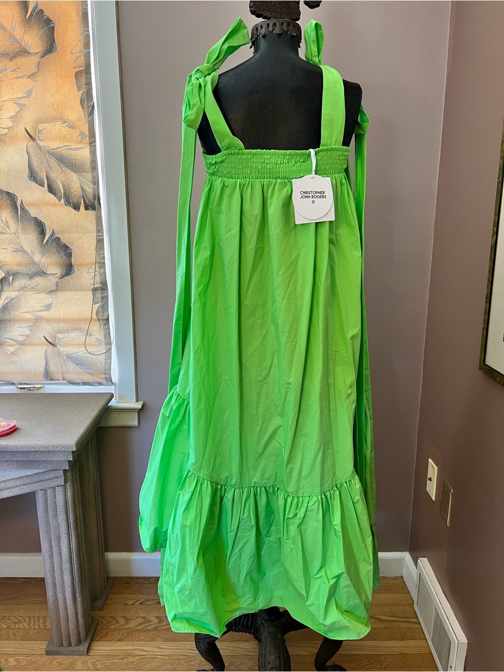 NWT Christopher John Rogers for Target Big Bow Tie Strap High-low Babydoll Dress - Picture 8 of 12